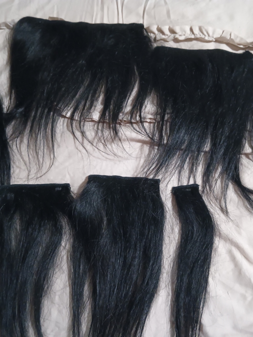 Black Clip-In Human Hair Extensions - 6 Piece Set